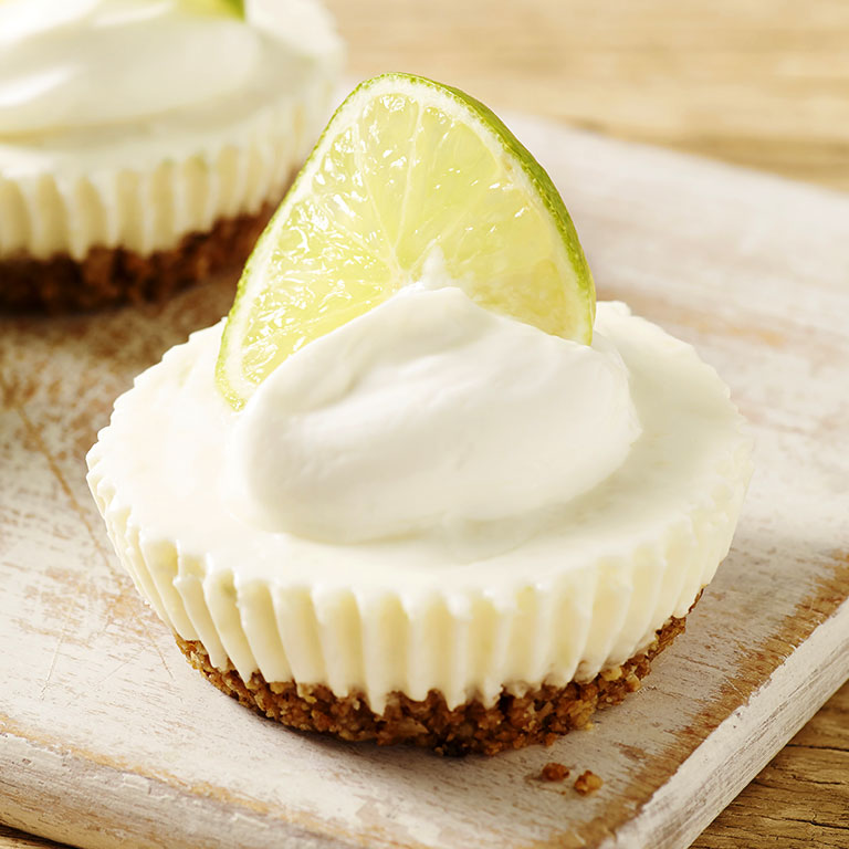 No-Bake-Mini-Lime-Cheesecakes